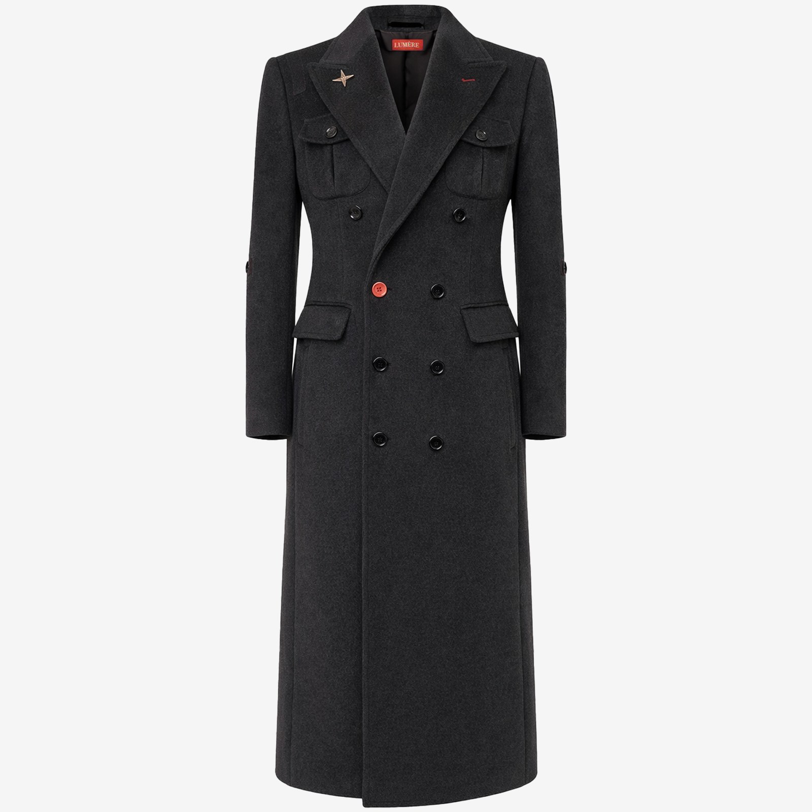 Cashmere-Wool Sutton Coat